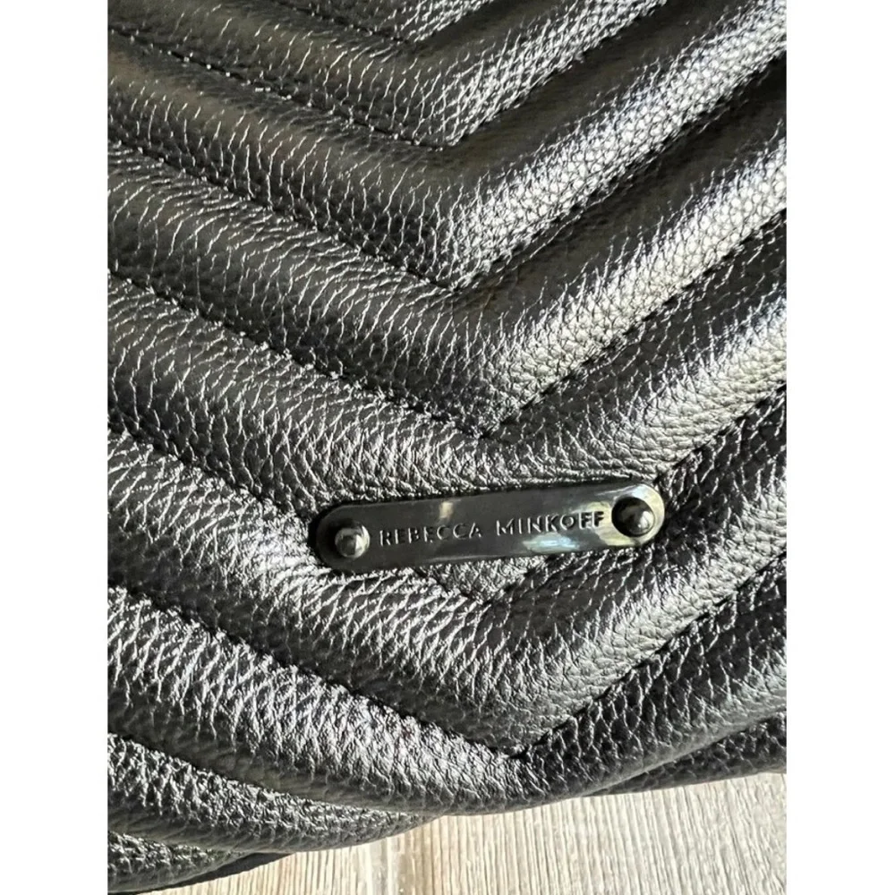 Rebecca Minkoff Black Quilted Tote - Picture 4 of 10